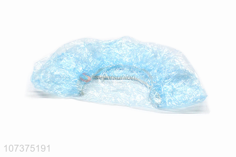 Reasonable price disposable waterproof plastic shower cap for hotel