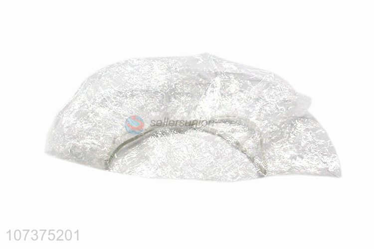Wholesale cheap clear disposable waterproof pp shower cap for women