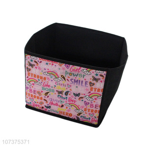 Most popular cartoon foldable non-woven storage box for home decoration