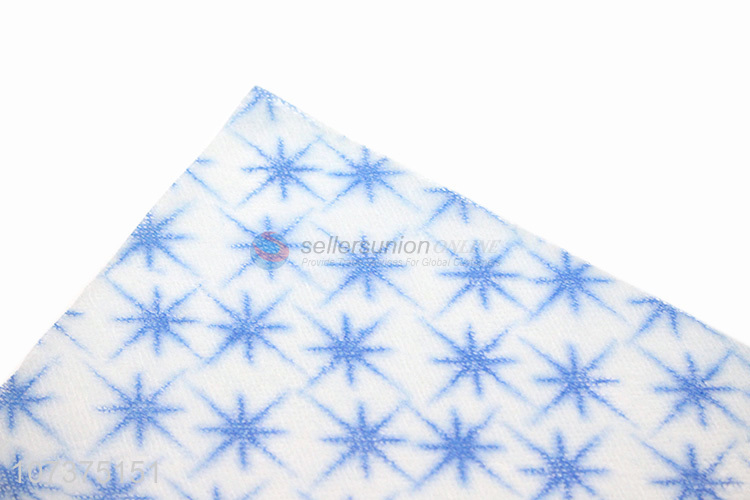 Hot sale star printed nonwovens cleaning cloth for kitchen and home