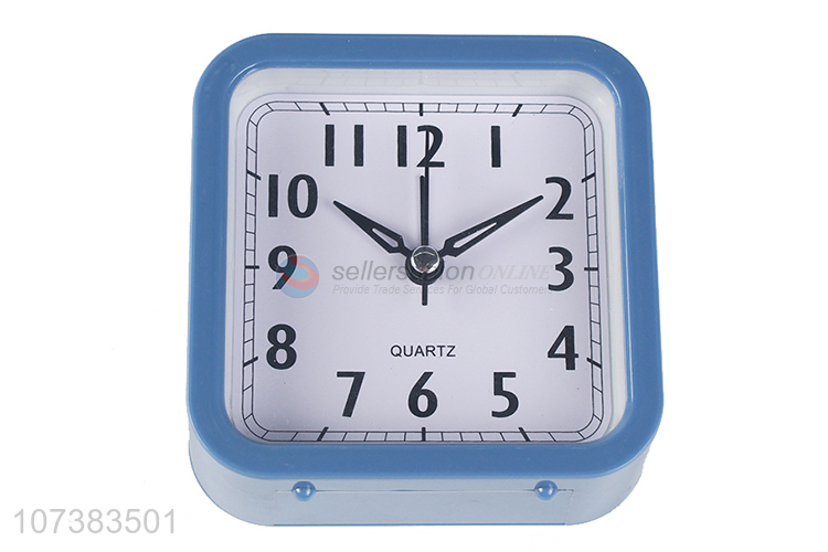 Lowest Price Mini Square Shape Alarm Clock Cheap Plastic Table Clock