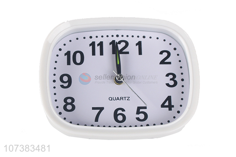 New Selling Promotion Quartz Simple Stylish Plastic Alarm Clock