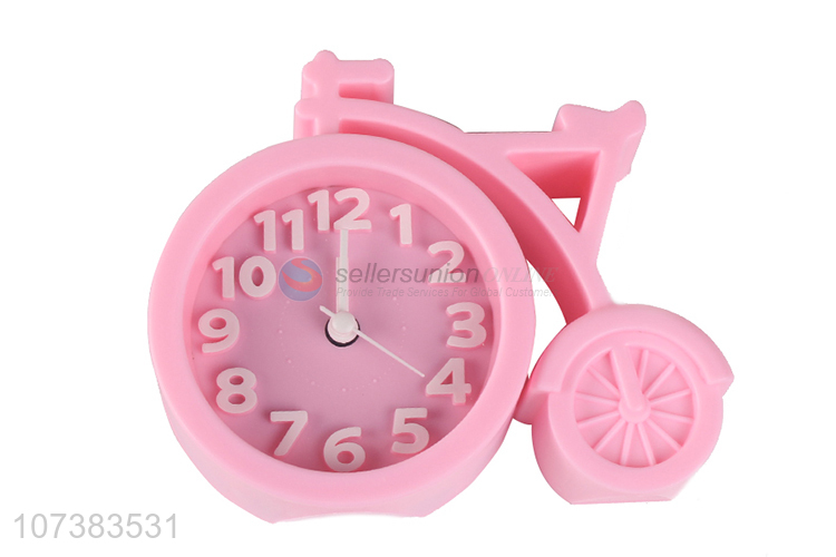 High Sales Plastic Kids Bike Digital Clock Desk Cartoon Bicycle Alarm Clock