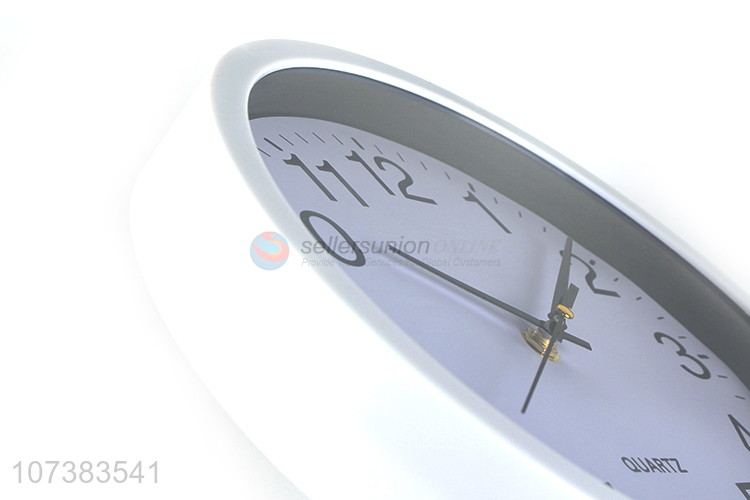Hot Sale Round Shape Quartz Wall Clock Home Use Plastic Clock