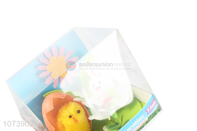 Hot Selling Cute Easter Chicken And Bunny Set Easter Decoration