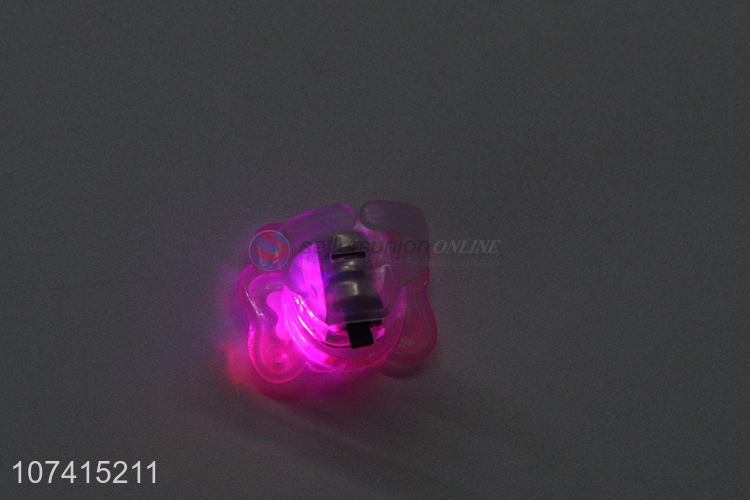 Hot Selling Cute Butterfly Shape Children Flashing Ring Toy