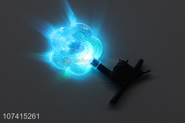 Factory Price Led Glowing Hairpin Flashing Hair Clip Toy For Kids