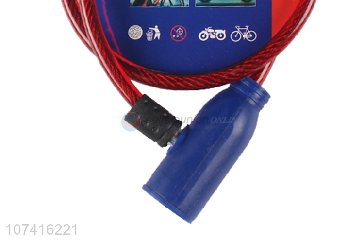 Custom Security Lock Cable Lock For Bicycle And Motorcycle