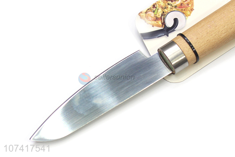 High Quality Stainless Steel Fruit Knife With Wooden Handle