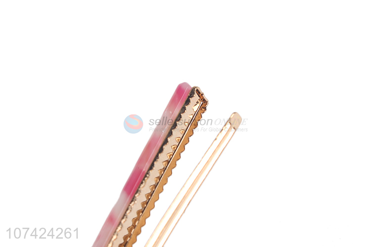 China supplier cellulose acetate sheet hairpins alligator hair clip