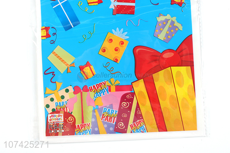 Promotional disposable plastic gift packing bag for kids birthday party