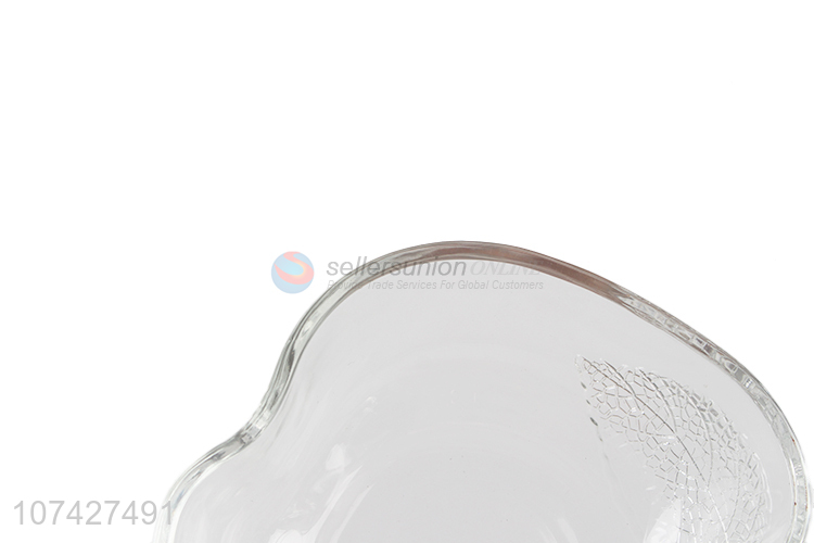 Unique Design Apple Shape Bowl Glass Salad Bowl
