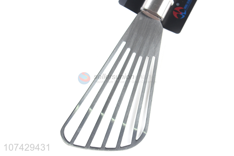 Hot selling stainless steel slotted turner fish spatula slotted spatula