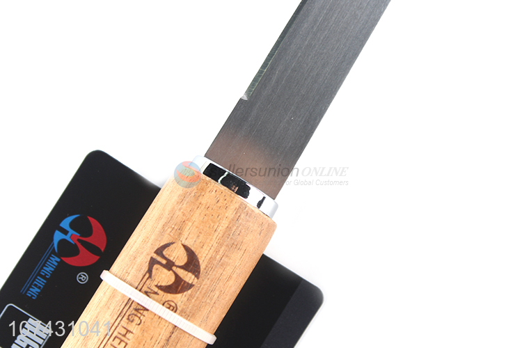 Premium Quality Stainless Steel Fruit Knife With Bamboo Handle