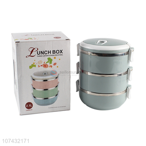 High Quality Three Layer Stainless Steel Lunch Box Airtight Lunch Box