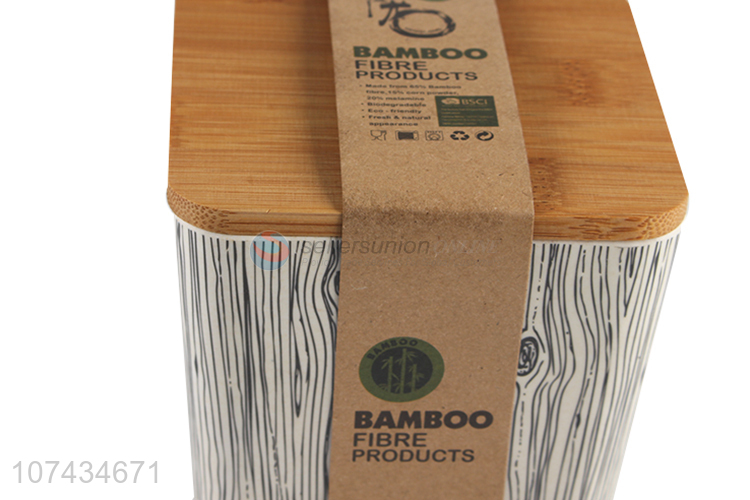 New Design Fashion Bamboo Fiber Sealed Jar Storage Jar