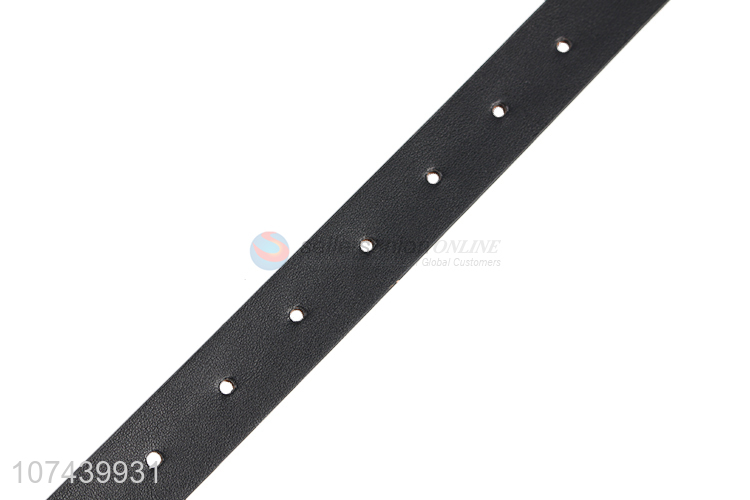 New products trendy women pu belt pearl buckle ladies belt