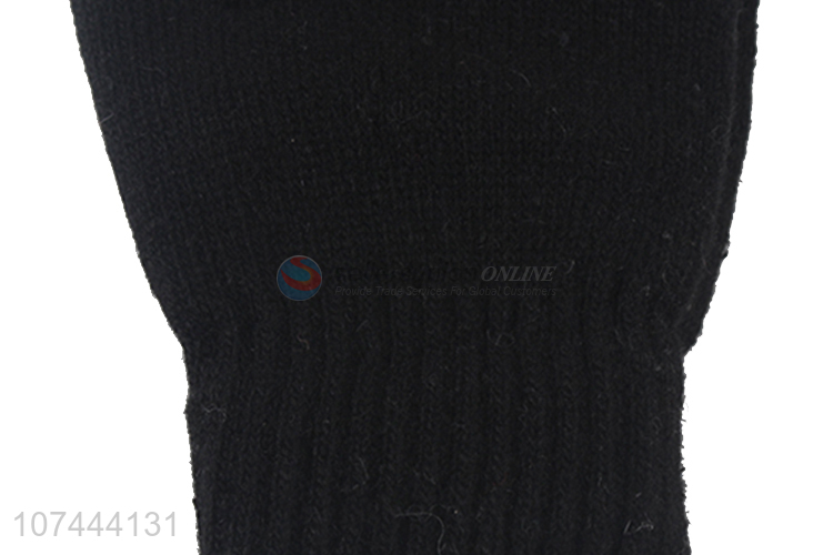 Wholesale Black Five Finger Glove Winter Touch-Screen Gloves