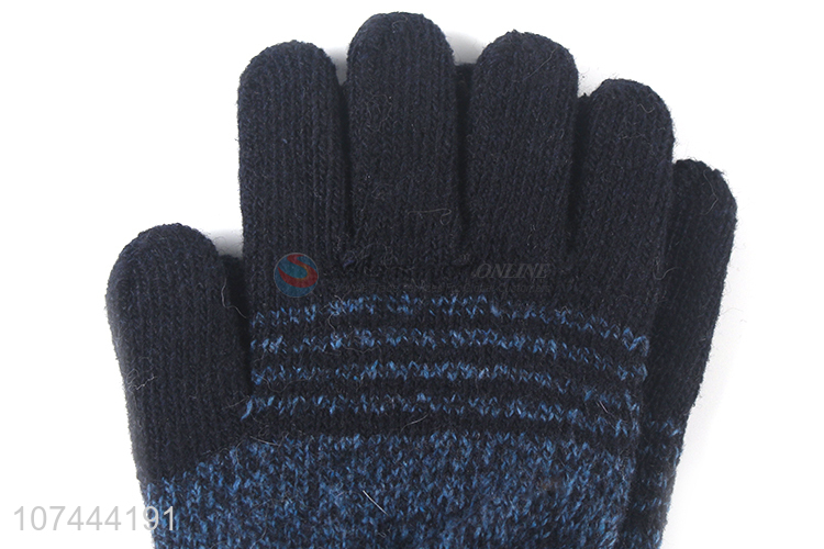 Wholesale Five Finger Glove Winter Warm Knitted Gloves
