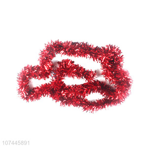 Top Quality Festival Party Decoration Red Tinsel Garland
