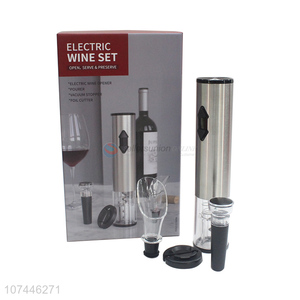 Hot products battery operated electric wine opener set creative Christmas gift