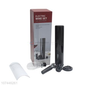 Reliable quality 4pcs rechargeable electric wine opener set automatic corkscrew set
