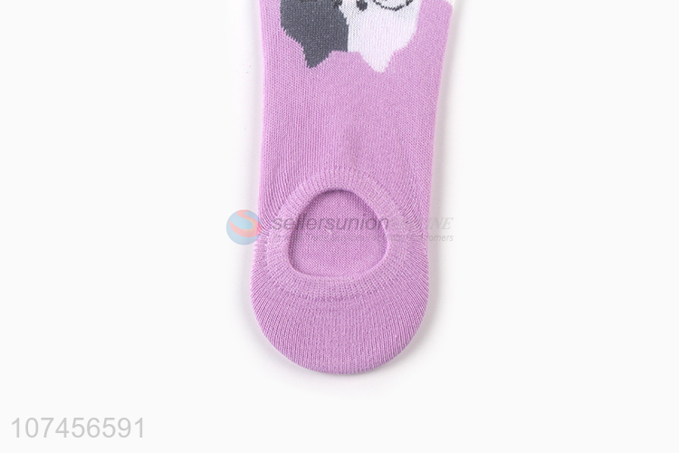 China manufacturer anti-slip socks ladies no show socks