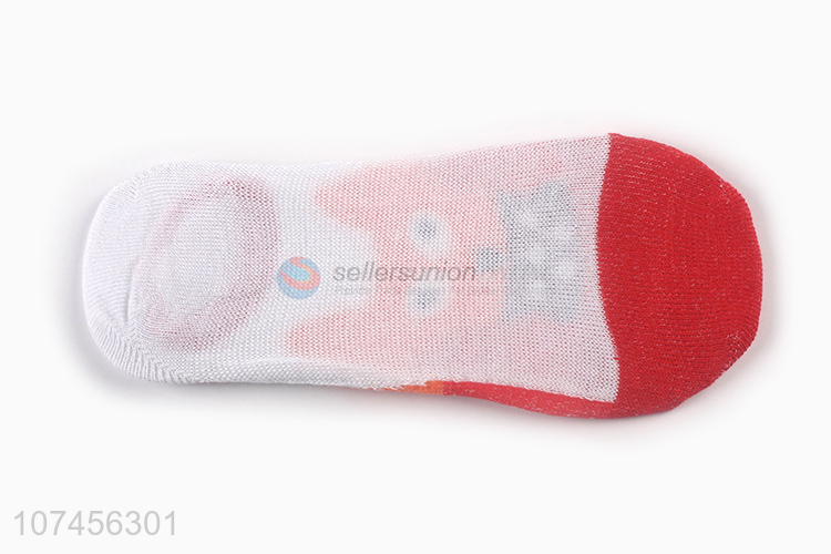 Promotional items custom knitted women invisible ankle socks