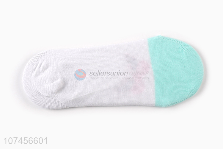 Lovely design women non-skid socks invisible socks