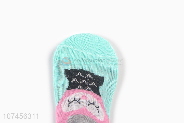 Best sale cute animal pattern women ankle sock