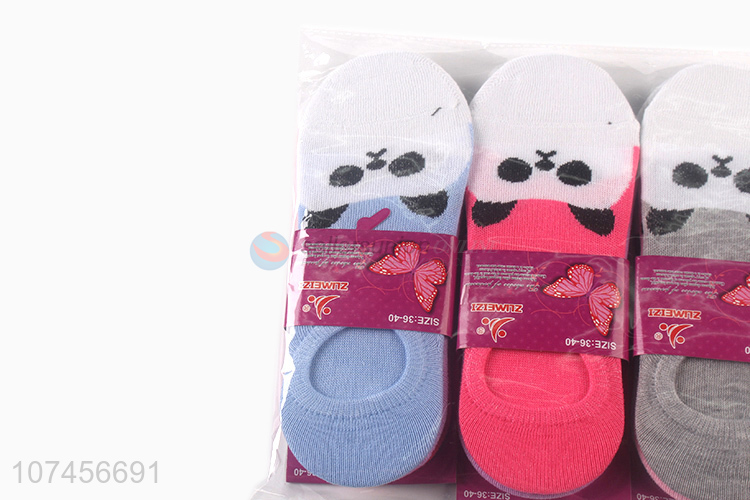 Best selling cute animal pattern women ankle sock