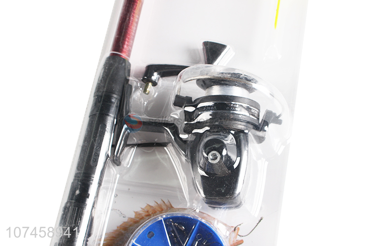 Hot sell 1.8m fishing ultra light reel and tools combo fishing rod kit set