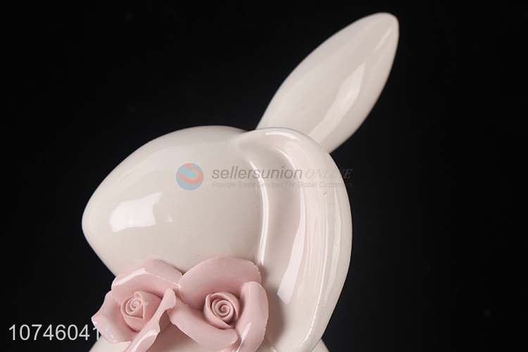 New Arrival Cute Rabbit Ornament Fashion Ceramic Crafts