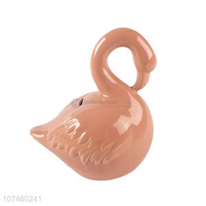 Custom Home Decoration Swan Shape Ceramic <em>Money</em> <em>Box</em>