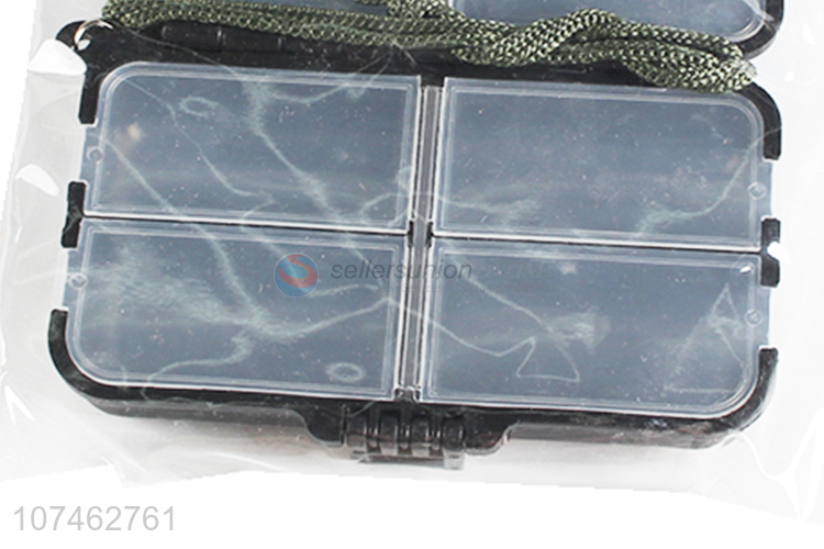 Portable Fishing Lure Hook Bait Fishing Tackle Box Storage Case