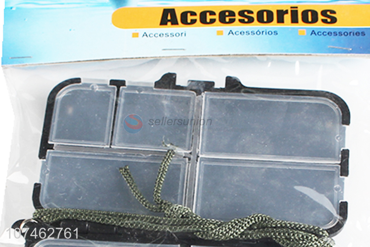 Portable Fishing Lure Hook Bait Fishing Tackle Box Storage Case
