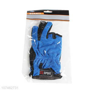 Wholesale 3 Free Finger Anti-Slip Fishing Gloves Outdoor Sport Breathable Gloves