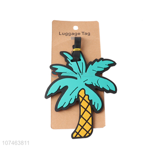 New arrival cartoon coconut tree shape luggage tag