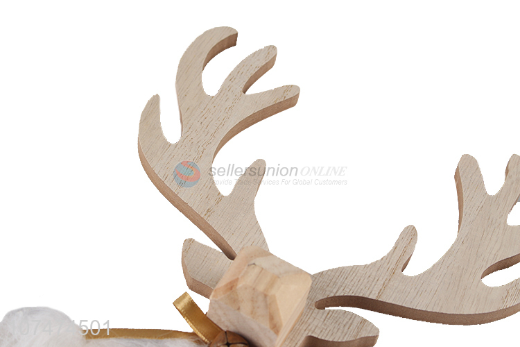 Unique design tabletop standing wooden reindeer ornaments Christmas gifts