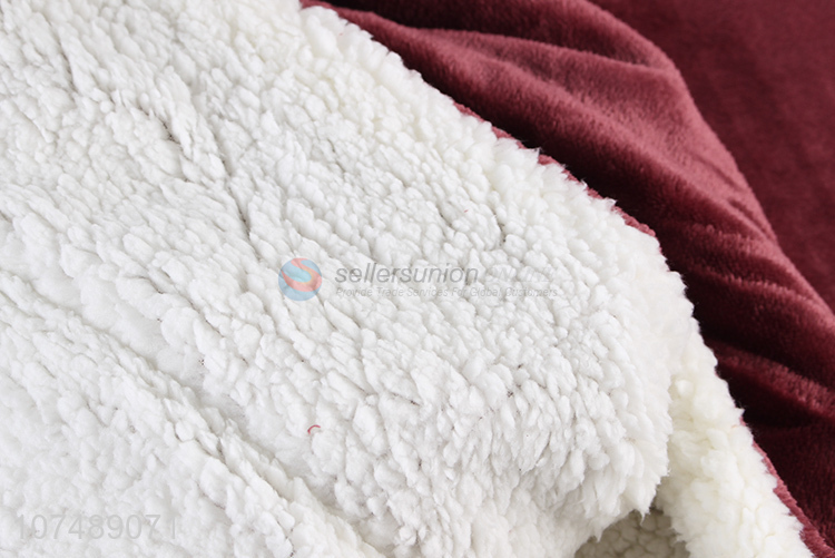 Factory direct sale double layers berber fleece blanket 200*230cm blanket