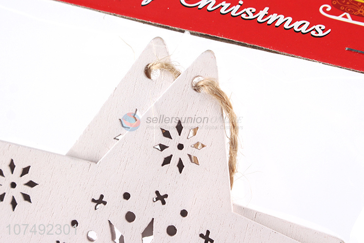 Top Selling Christmas Wooden Pendant Ornaments Christmas Decorations Xmas Tree Ornaments