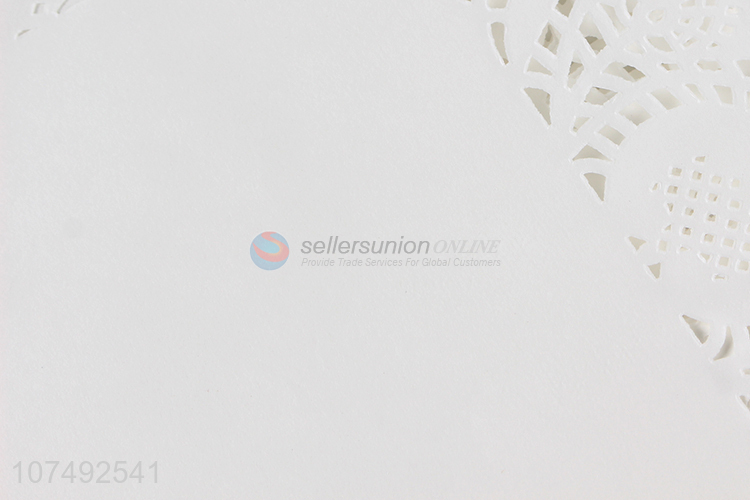 Hot Sale High Quality Disposable White Square Lace Paper Doilies