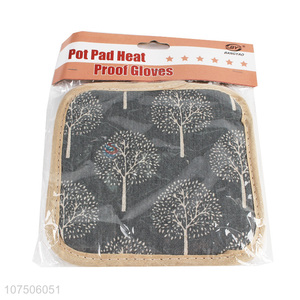 Hot selling heat insulated pot holder cotton table pads