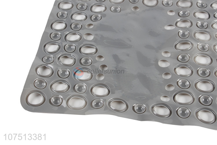 High quality feet design rectangle anti slip bath mat pvc shower mat