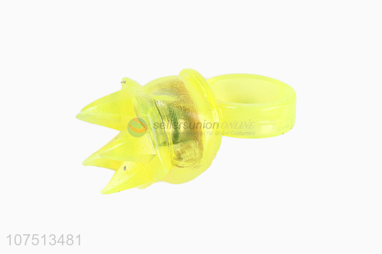 Promotional led toys light up spiky ring blinking ring for party