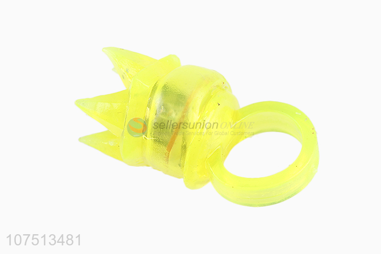 Promotional led toys light up spiky ring blinking ring for party