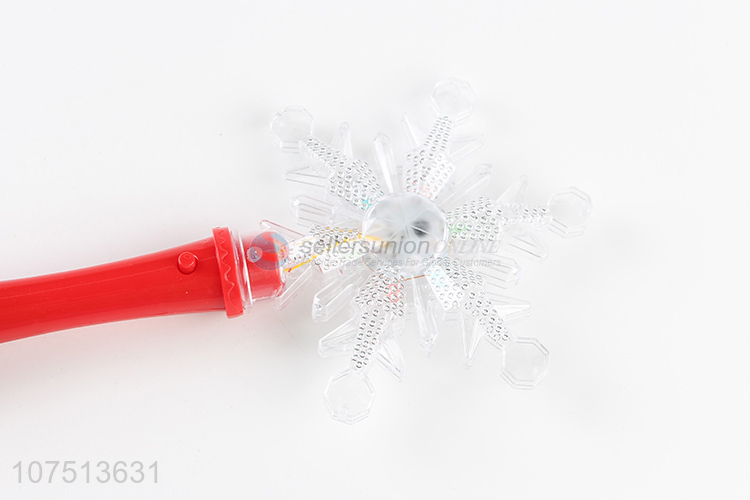 Factory price light up snowflake shape magic stick for costume party