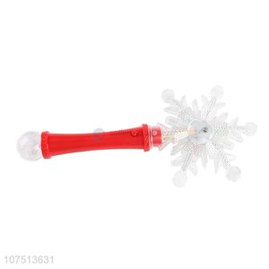Factory price light up snowflake shape magic stick for costume party