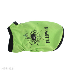 New design Halloween <em>dog</em> <em>clothes</em> spider printed <em>dog</em> vest jacket