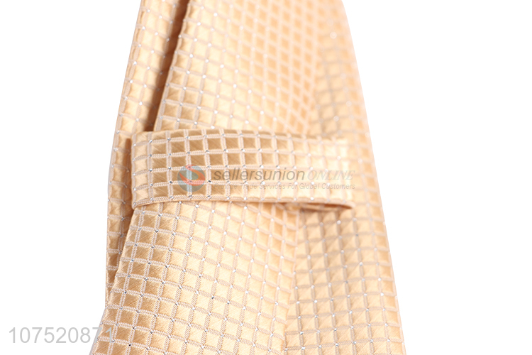 Fashion design silver filament jacquard men's neckties